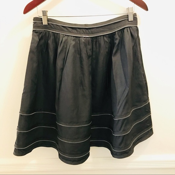 Twelve by Twelve A-line Zipper Skirt medium gray - Picture 2 of 9